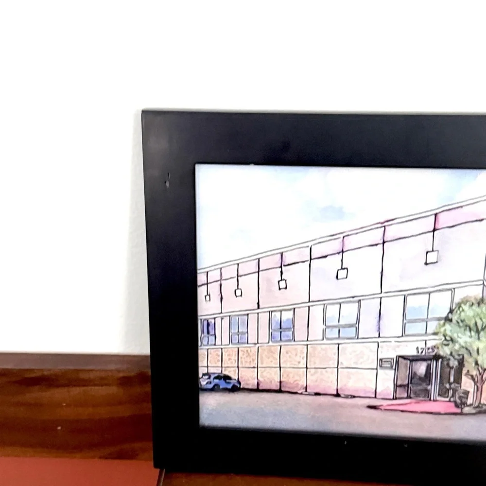 The Office TV Show Pam’s Watercolor Painting Print Framed Wall Art Memorabilia